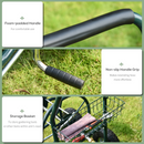 Gardening Accessories, 4 Wheel Garden Hose Reel Cart with Manual Winding Crank - Seasonal Overstock