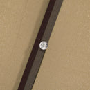 Patio Umbrellas, 6.5' x 10' Rectangular Tilting Patio Umbrella, Solar LED Lights & Hand Crank - Light Coffee Brown - Seasonal Overstock