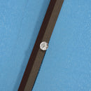 Patio Umbrellas, 6.5' x 10' Rectangular Tilting Patio Umbrella, Solar LED Lights & Hand Crank - Turquoise - Seasonal Overstock