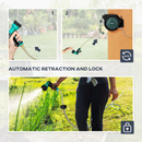 Gardening Accessories, 100ft Retractable Wall Mounted Garden Hose Reel with Lock-in Length - Seasonal Overstock