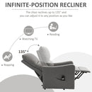 Recliner Chair, Fynn Grey Electric Powered Lift Assist Recliner Sleeper Chair - Seasonal Overstock