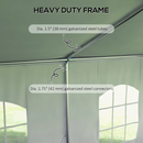 Canopy Tents, 20' x 40' Large White Heavy Duty Canopy Tent with Enclosure and Windows for Weddings, Parties and Events - Seasonal Overstock