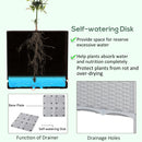 Planters, 31.5" x 15.75" Raised 2-Box Planter Flower Bed - Grey - Seasonal Overstock