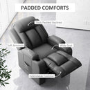 Lift Chairs, Darian Dark Grey Faux Leather Powered Lift Chair Recliner - Seasonal Overstock