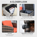 Patio Furniture, Cinder Valley 6pc Patio Set with Sofa, Loveseat, Chairs & Tables - Orange - Seasonal Overstock