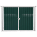 Storage Sheds, 6' x 3' Lockable Utility Storage Shed with Lift Top and 2 Doors for Garbage and Recycling Bins - Green - Seasonal Overstock