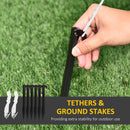 Tethers for wind protection 