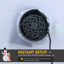 Christmas Decorations, 7.9ft Inflatable Christmas North Pole Snowman with LED Party Lights for Indoor and Outdoor Display - Seasonal Overstock