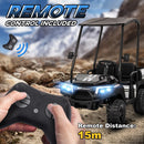 Ride-On Cars, 2-Seater 24V Electric Ride On UTV Car for Kids w/ Parental Remote and Sun Roof - Black - Seasonal Overstock
