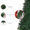Christmas Trees, 8ft Artificial Christmas Tree for Indoor Use with Foldable Base - Seasonal Overstock
