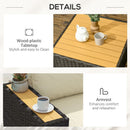 Patio Furniture, Chestnut Cove 6pc Modular Outdoor Patio Set Sectional Sofa - Khaki Brown - Seasonal Overstock