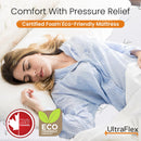 UltraFlex SleepTight – Canadian Made- Gel Memory Foam Mattress | CertiPUR-US® Certified, Cooling, Pressure Relief, Medium Firm, Fiberglass-Free, Bamboo Cover | Ideal for Bunk Beds, RVs & All Frames | Spinal Support & Motion Isolation