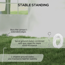 Canopy Tents, 20' x 40' Large White Heavy Duty Canopy Tent with Enclosure and Windows for Weddings, Parties and Events - Seasonal Overstock