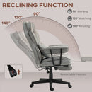 Office Chairs, The Beaumont XL Executive High Back Office Chair, Big and Tall Size up to 400 lbs - Grey - Seasonal Overstock