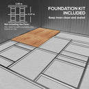 Storage Sheds, 11.2' x 12.5' Large Garden Storage Shed with Dual Sliding Doors - Dark Grey - Seasonal Overstock