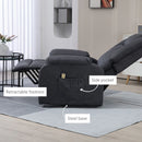 Lift Chairs, Anatole Electric Lift Assist Recliner Chair with Remote in Grey Microfibre - Seasonal Overstock