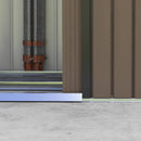 7' x 4' Steel Outdoor Storage Shed - Dark Brown