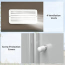 7' x 4' Steel Outdoor Storage Shed - Dark Brown