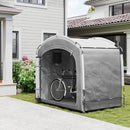 7 x 5 ft Waterproof Bicycle Storage Tent with Carry Bag, Dark Grey