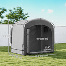 7 x 5 ft Waterproof Bicycle Storage Tent with Carry Bag, Dark Grey