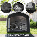 7 x 5 ft Waterproof Bicycle Storage Tent with Carry Bag, Black