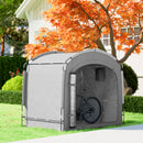 7 x 5 ft Waterproof Bicycle Storage Tent with Carry Bag, Dark Grey