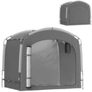 7 x 5 ft Waterproof Bicycle Storage Tent with Carry Bag, Dark Grey
