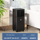 Air Conditioner, HOMCOM 8000 BTU Portable Air Conditioner with Fan, Dehumidifier, Remote Control, 24-Hr Timer - Black - Seasonal Overstock