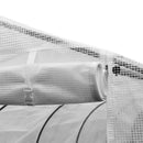 26' x 10' x 7' Extra Large Walk-In Portable Greenhouse with Peaked Roof - White