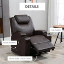 Lift Chairs, West Haven Power Lift Chair Recliner with Remote and Cup Holders - Brown - Seasonal Overstock