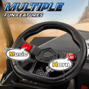 Ride-On Cars, 2-Seater 24V Electric Ride On UTV Car for Kids w/ Parental Remote and Sun Roof - Black - Seasonal Overstock