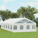 Canopy Tents, 20' x 40' Large White Heavy Duty Canopy Tent with Enclosure and Windows for Weddings, Parties and Events - Seasonal Overstock