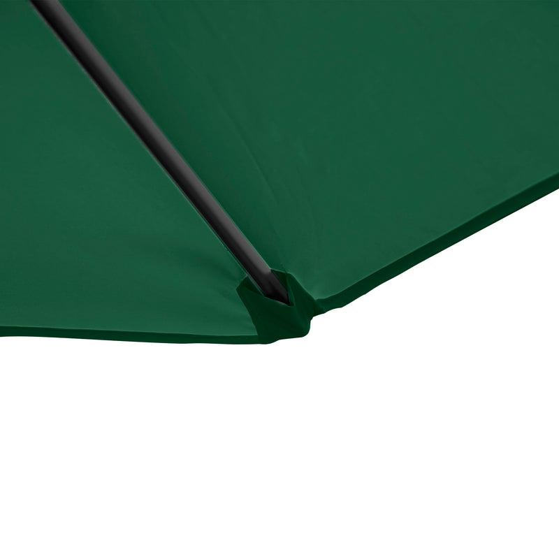 Patio Umbrellas, 8.5ft Offset Cantilever Patio Umbrella Roma Parasol with 360° Rotation - Green - Seasonal Overstock