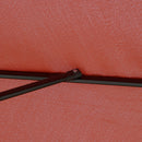 Patio Umbrellas, 8.5ft Outdoor Market Table Patio Umbrella with Tilt and Crank- Wine Red - Seasonal Overstock