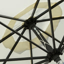 Patio Umbrellas, 8.5ft Outdoor Market Table Patio Umbrella with Tilt and Crank - Cream White - Seasonal Overstock