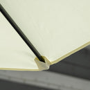 Patio Umbrellas, 8.5ft Offset Cantilever Patio Umbrella Roma Parasol with 360° Rotation - Beige - Seasonal Overstock