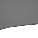 Patio Umbrellas, 8.5ft Offset Cantilever Patio Umbrella Roma Parasol with 360° Rotation - Dark Grey - Seasonal Overstock