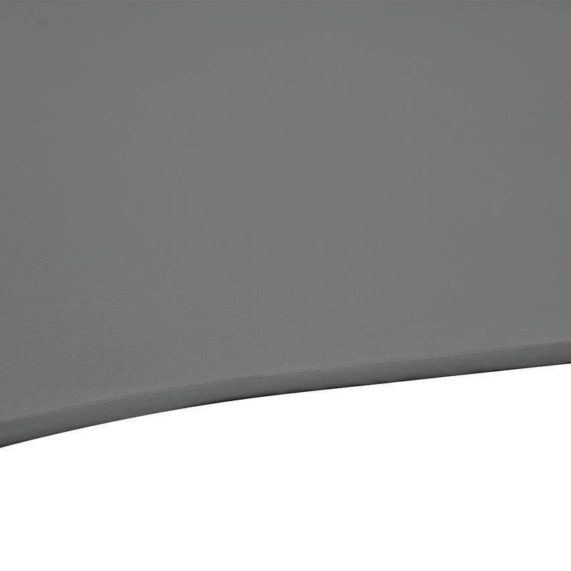 Patio Umbrellas, 8.5ft Offset Cantilever Patio Umbrella Roma Parasol with 360° Rotation - Dark Grey - Seasonal Overstock