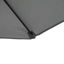 Patio Umbrellas, 8.5ft Offset Cantilever Patio Umbrella Roma Parasol with 360° Rotation - Dark Grey - Seasonal Overstock