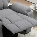 Lift Chairs, Benson Springs Lift Assist Recliner Chair with Remote - Grey Microfibre - Seasonal Overstock