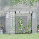 Greenhouses, 6.6' x 2.5' x 5.5' Portable Walk-In Greenhouse Hot House for Patio or Balcony - White - Seasonal Overstock