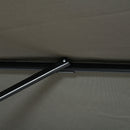 Patio Umbrellas, 8' x 8' Cantilever Square Umbrella with 360° Rotation, Tilt and Crank - Grey - Seasonal Overstock