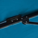 Patio Umbrellas, 8' x 8' Cantilever Square Umbrella with 360° Rotation, Tilt and Crank - Turquoise - Seasonal Overstock