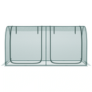 8' x 4' Mesh Garden Protection Crop Cage Cover with 2 Zipper Doors - Green