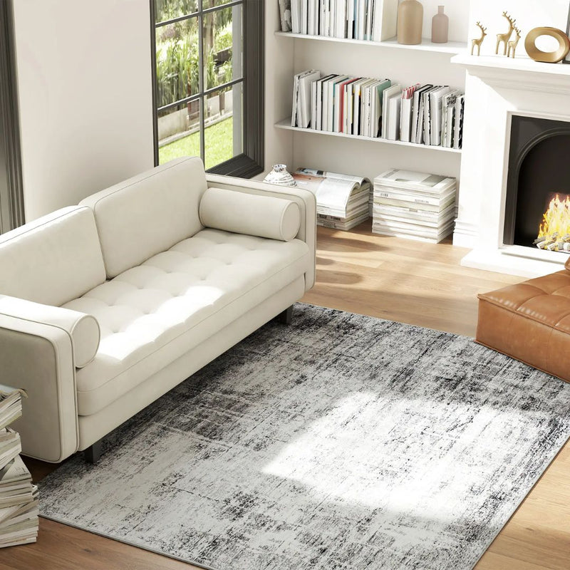 Area Rugs, Metro Skyline Modern Abstract Washable Area Rug by Sahara Design - Seasonal Overstock