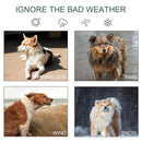 Dog Kennel, 8' x 4' Solid Steel Fence Outdoor Dog Kennel with 6' Height and Oxford Canopy Cover - Seasonal Overstock