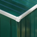 Storage Sheds, 8' x 6' Outdoor Garden Storage Shed with Dual Sliding Doors - Green - Seasonal Overstock