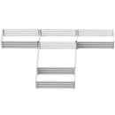 Planters, 8' x 8' Set of 5 Raised Garden Planter Boxes Galvanized Steel - 12in Deep - Silver - Seasonal Overstock