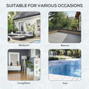 Manhattan Bay 4pc Outdoor Patio Corner Sectional Sofa with Table - Light Grey