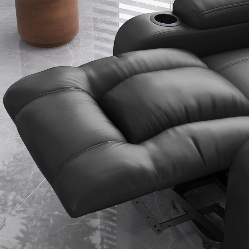 Darian Dark Grey Faux Leather Powered Lift Chair Recliner